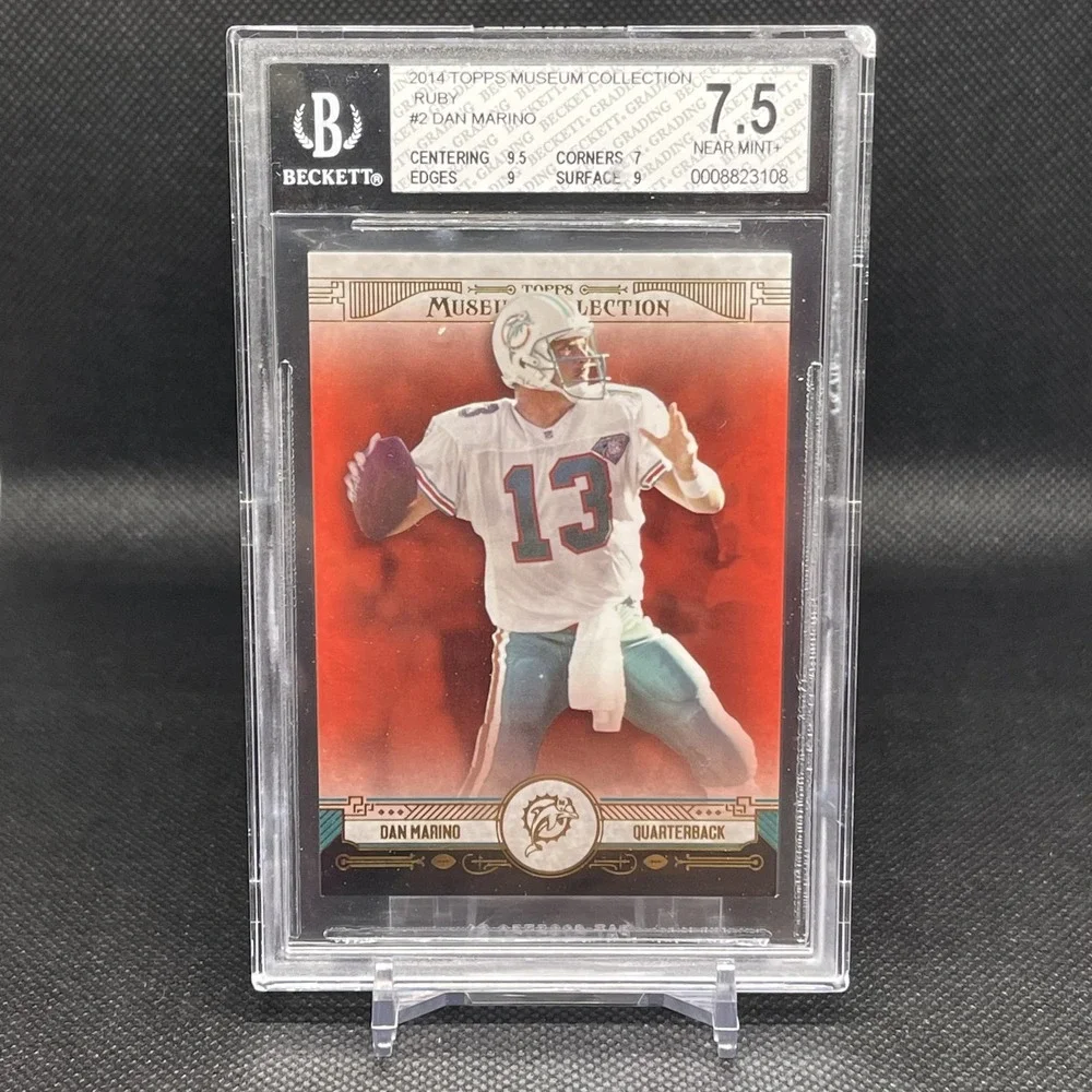 2014 Topps Museum Collection -‎ Dan Marino #2 Ruby /50